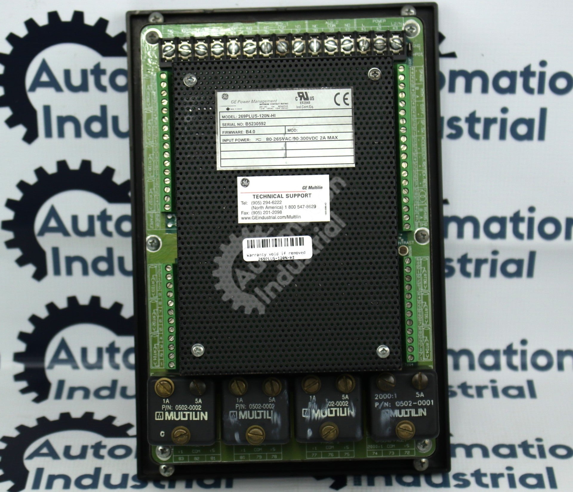 GE Multilin 269PLUS-120N-HI Motor Management Relay