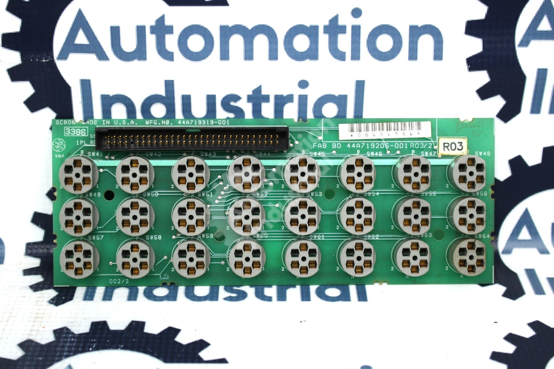 GE General Electric 44A719319 44A719319-G01 60 Pin Connector Board