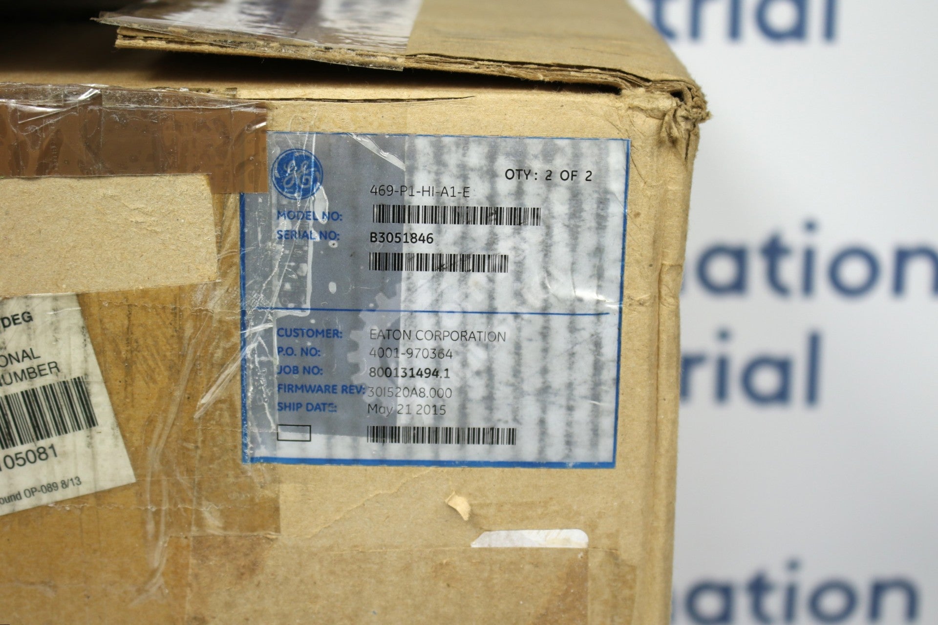 GE Multilin 469-P1-HI-A1-E Motor Management Relay New Surplus Factory Package