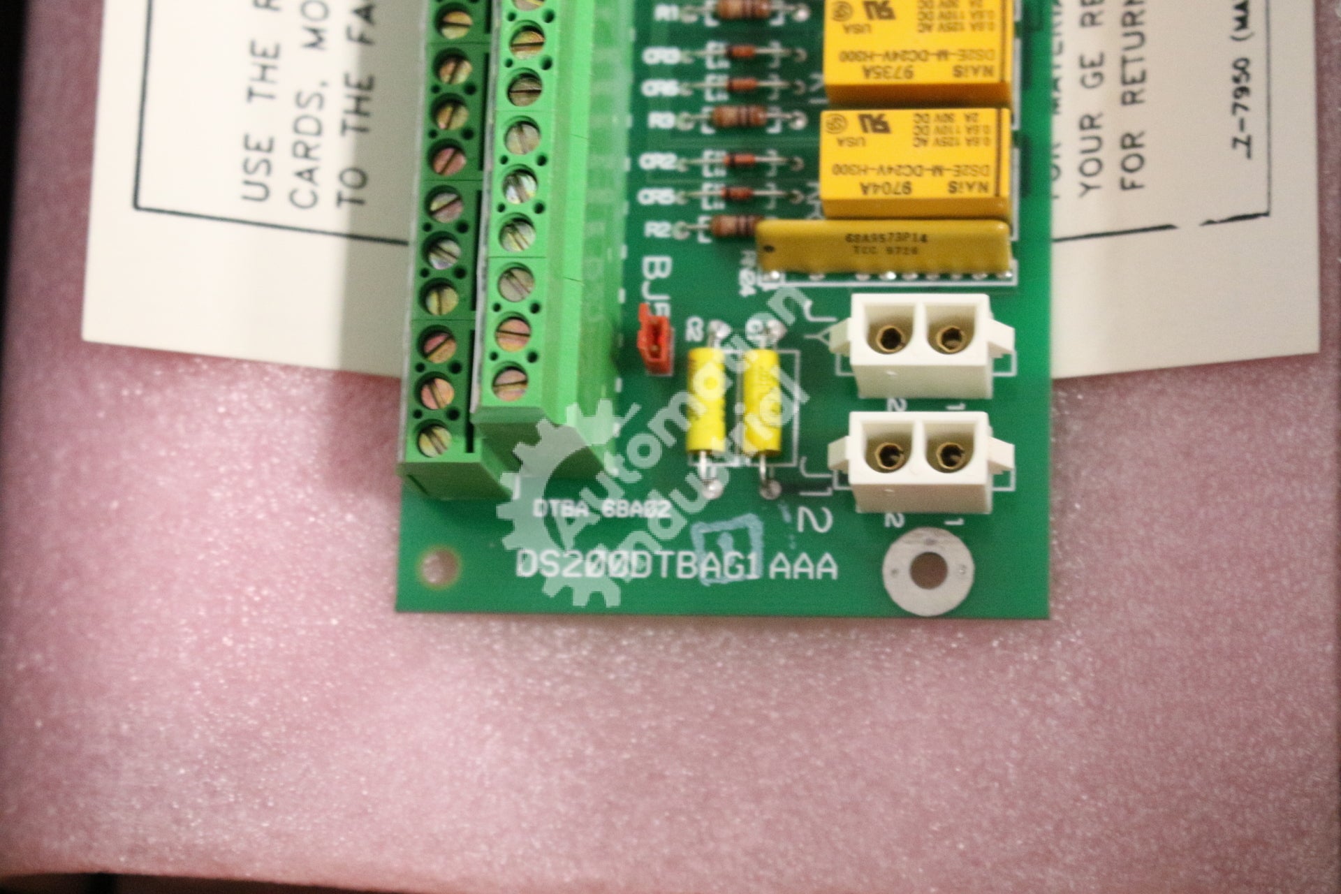 GE DS200DTBAG1A DS200DTBAG1AAA Digital Contact Terminal Board Mark V