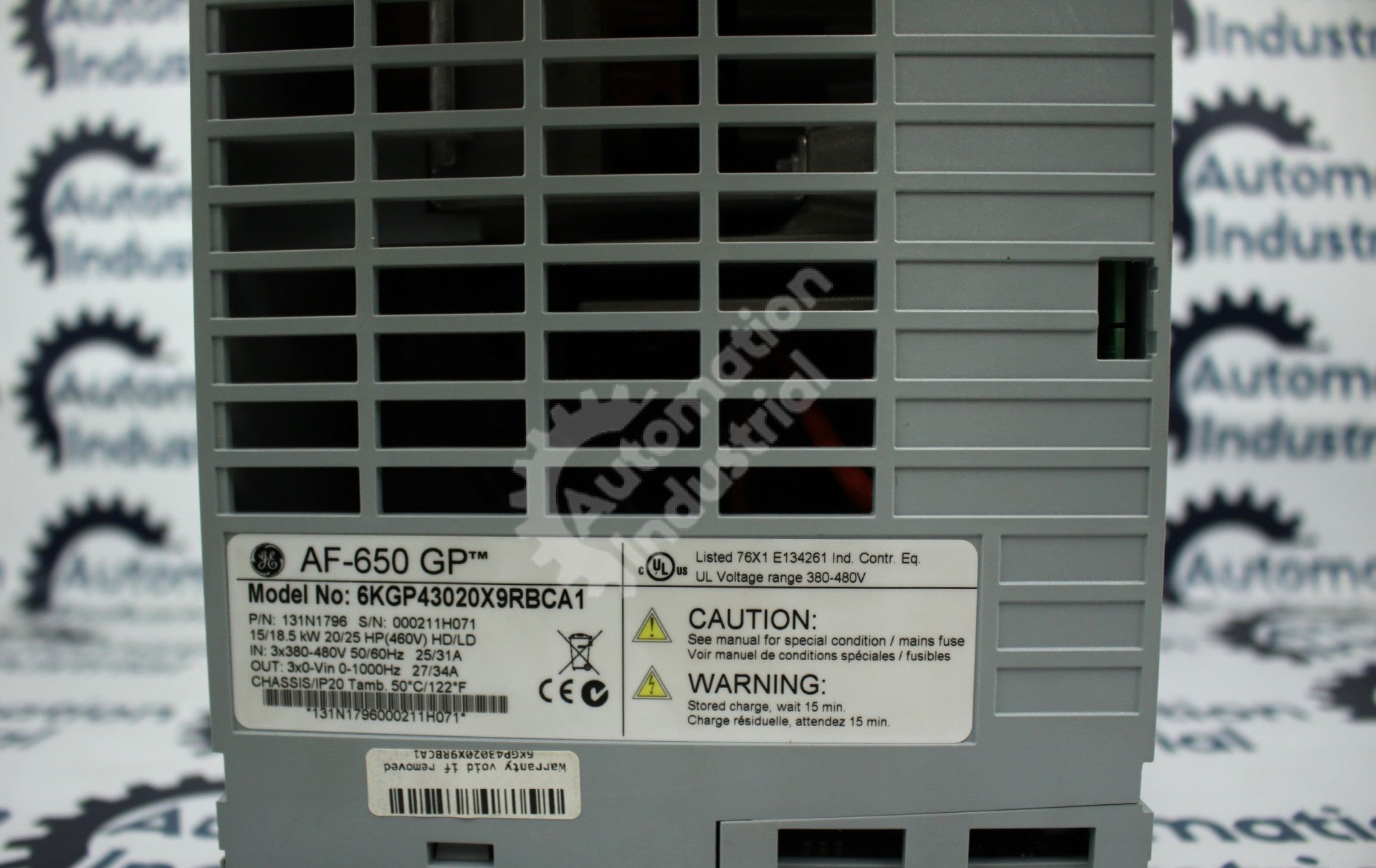 General Electric 6KGP43020X9RBCA1 131N1796 20 HP Drive