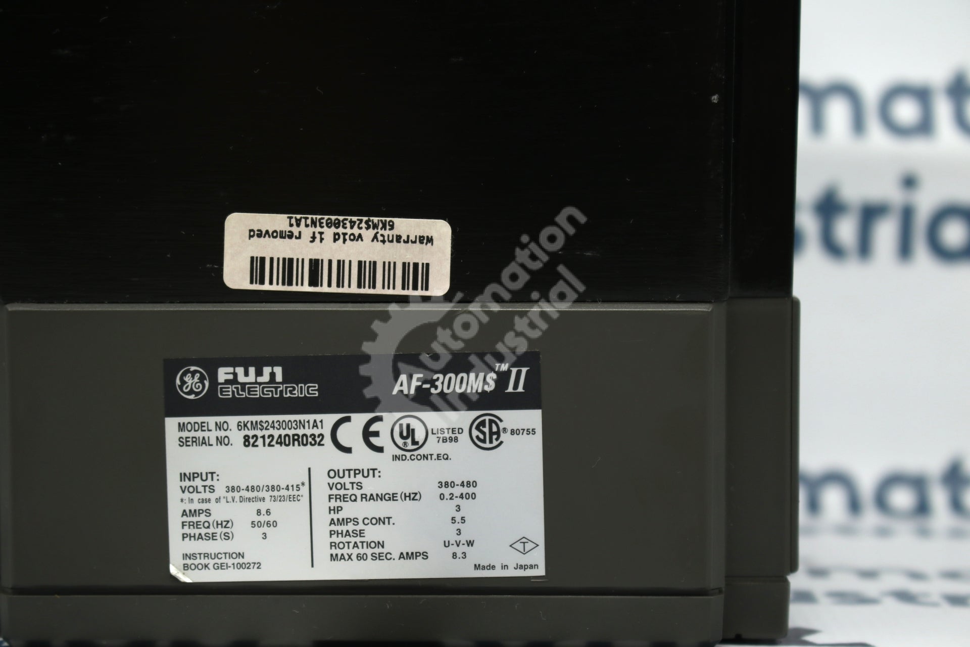 General Electric GE Fuji 6KM$243003N1A1 3HP Drive