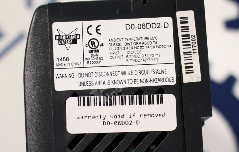 D0-06DD2-D by Automation Direct 12-24VDC I/O Module DirectLOGIC 06