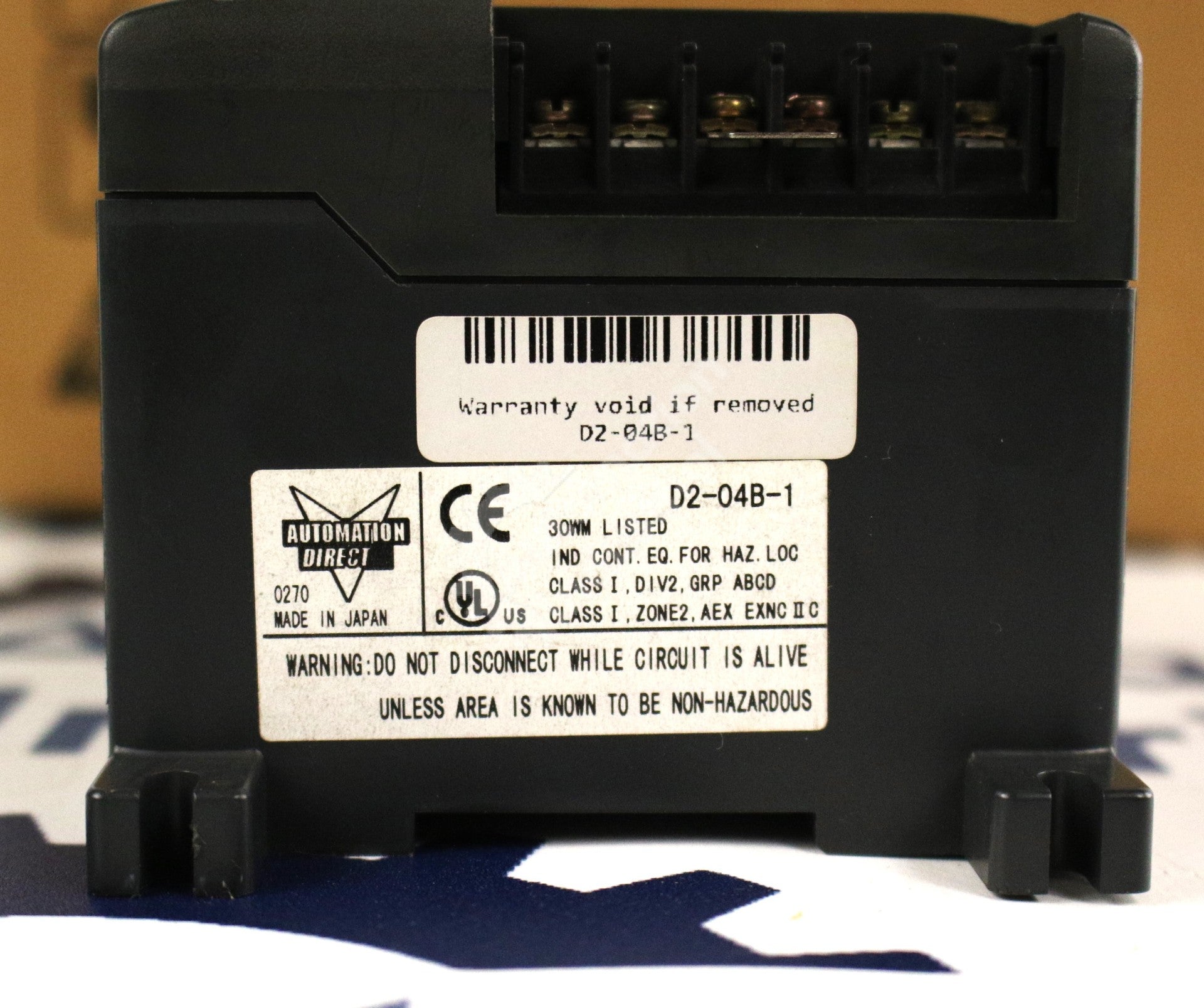 D2-04B-1 by Automation Direct I/O Base w/Auxillary Output Power DirectLOGIC 205