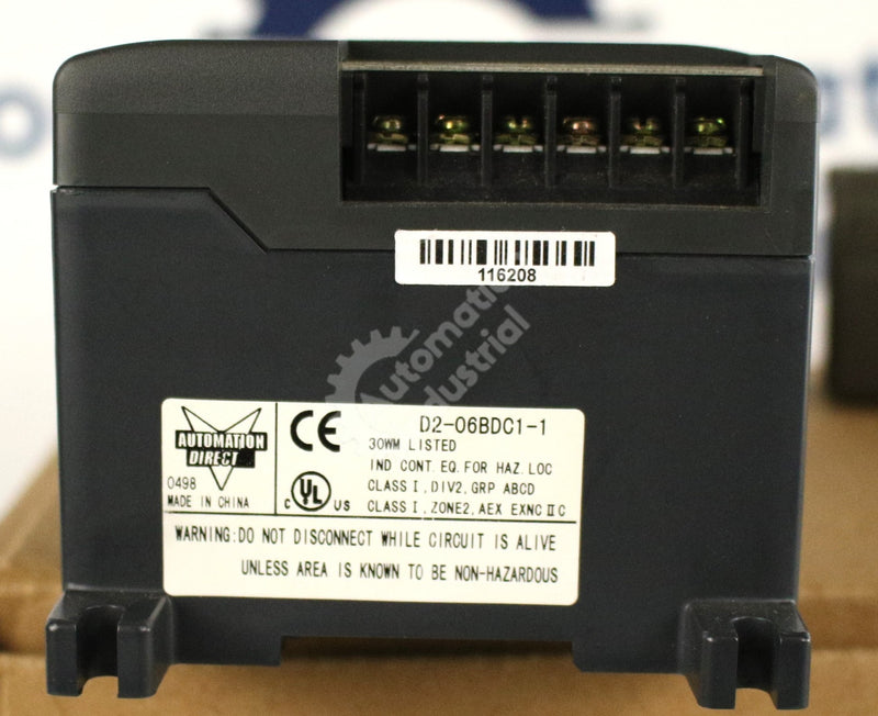 D2-06BDC1-1 by Automation Direct 12-24VDC I/O Base DirectLOGIC 205