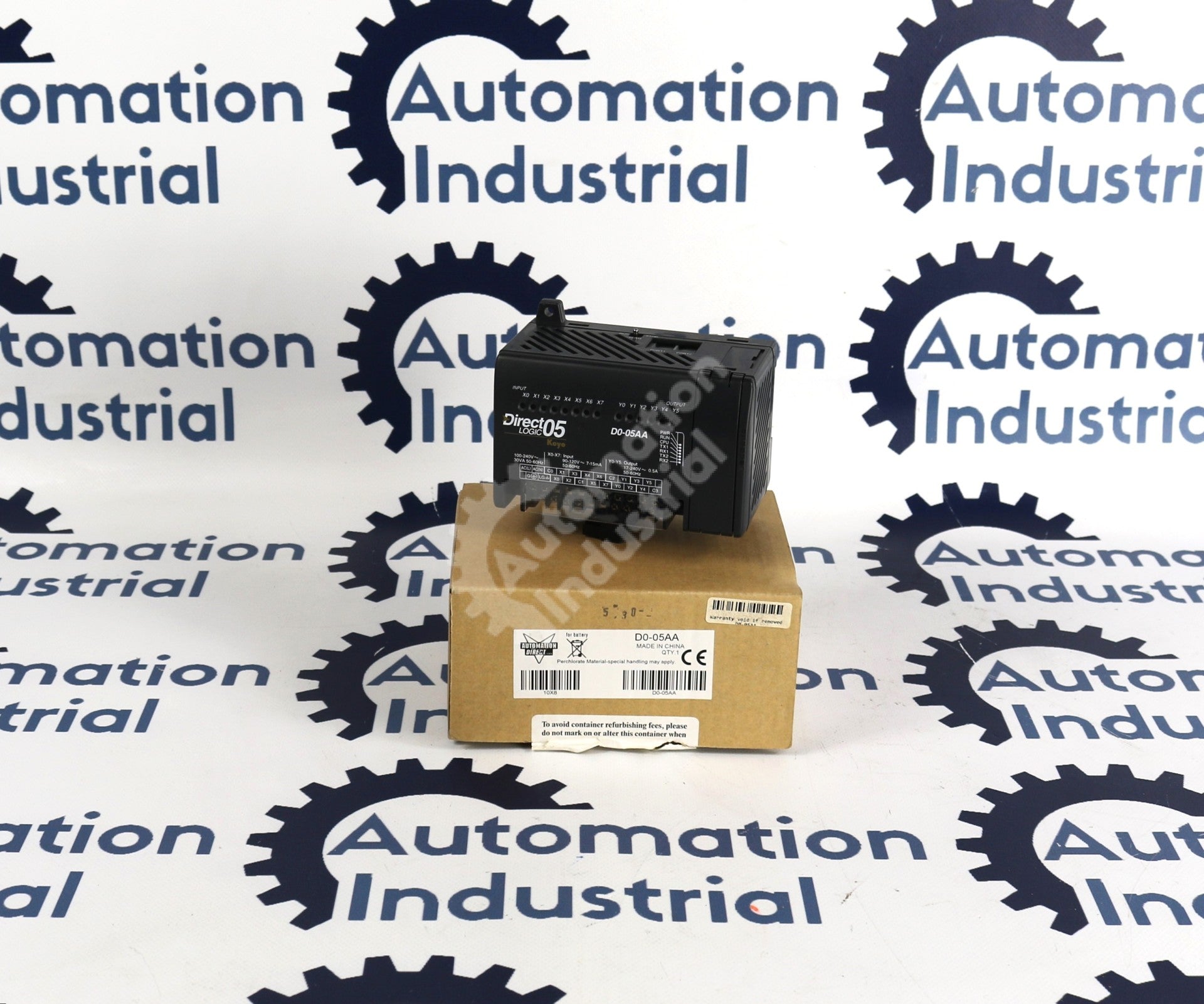 D0-05AA by Automation Direct 120-240V PLC 8 DC Input 6 Point Triac Output AC Power Supply DirectLOGIC 05 New Surplus Factory Package