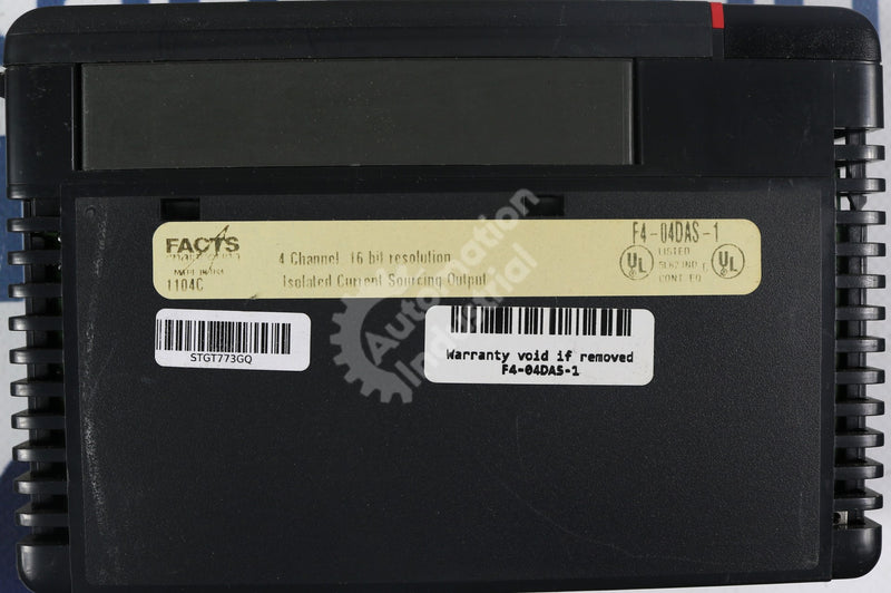 F4-04DAS-1 by Facts Engineering Analog Input Module DL405 DirectLOGIC 405