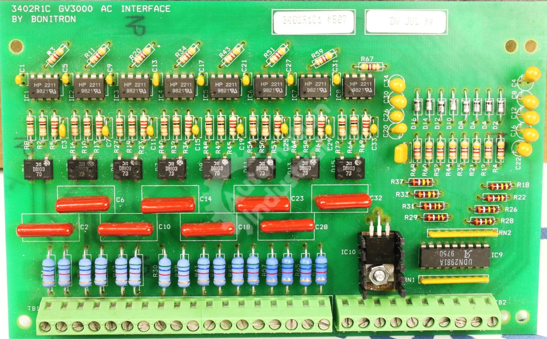 3402R1C by Reliance Electric 2LB3000 Interface Card GV3000