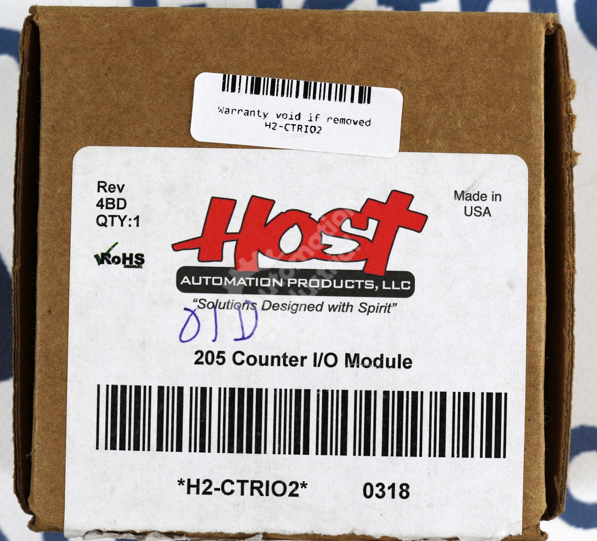 H2-CTRIO2 by Host Automation Pulse Combo Module DL205 DirectLOGIC 205