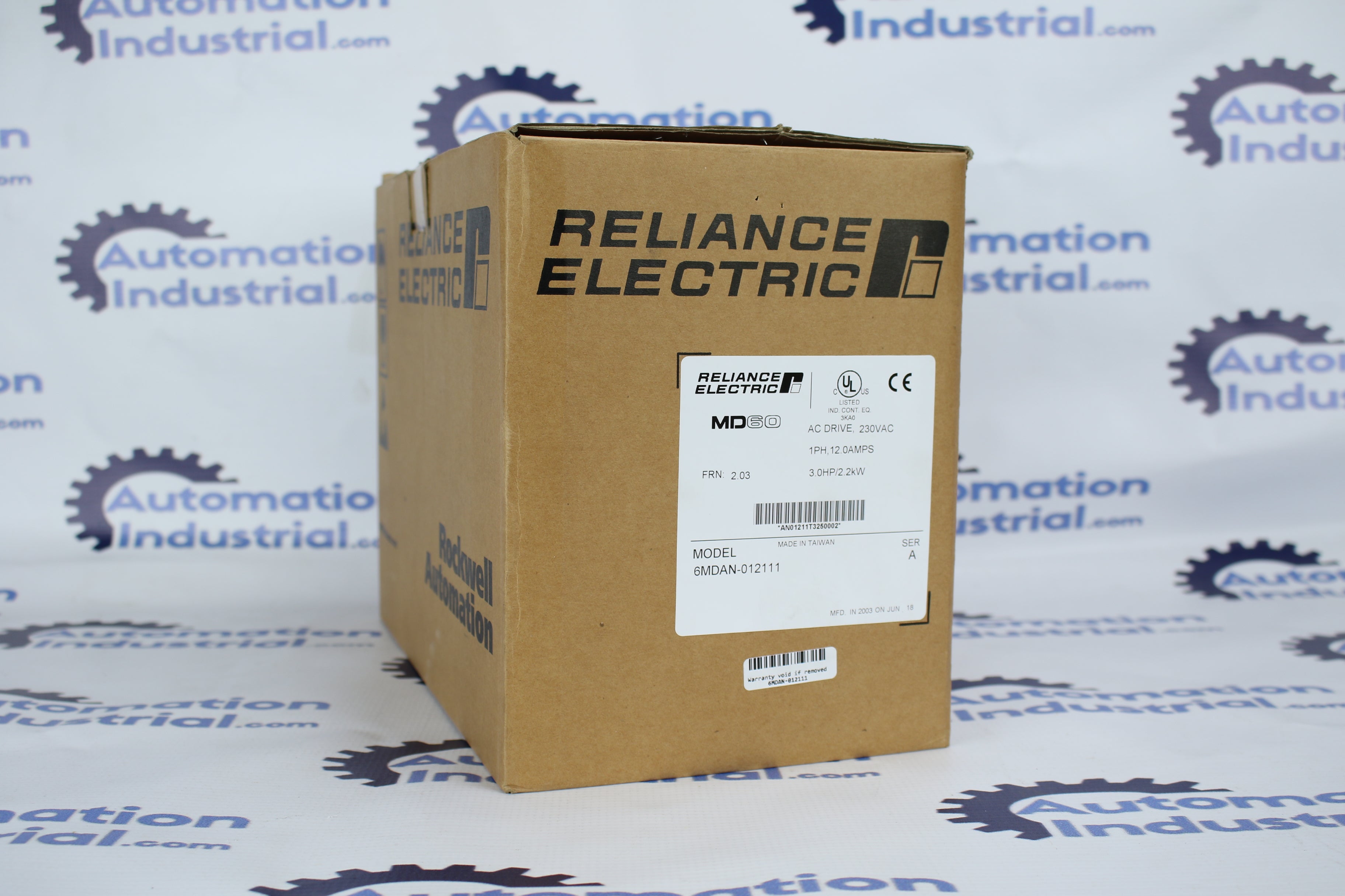 Reliance Electric MD60 6MDAN-012111 230VAC 1HP Drive