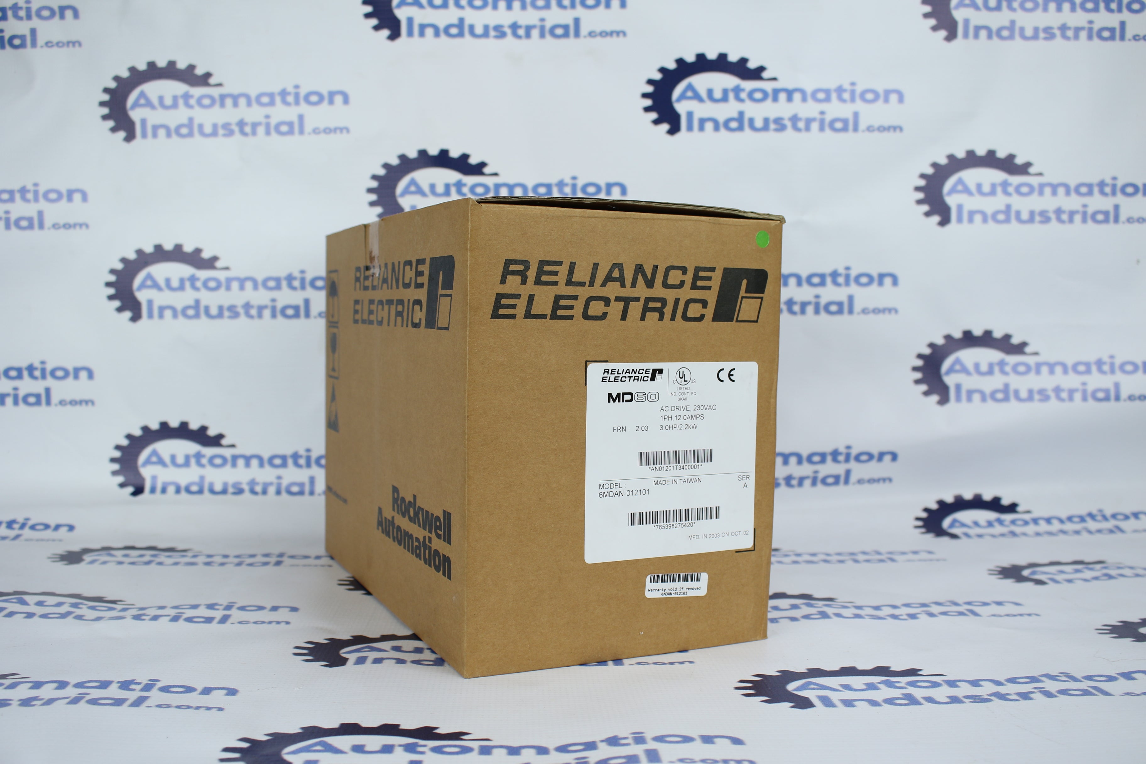 Reliance Electric MD60 6MDAN-1P5111 230VAC 0.25HP Drive