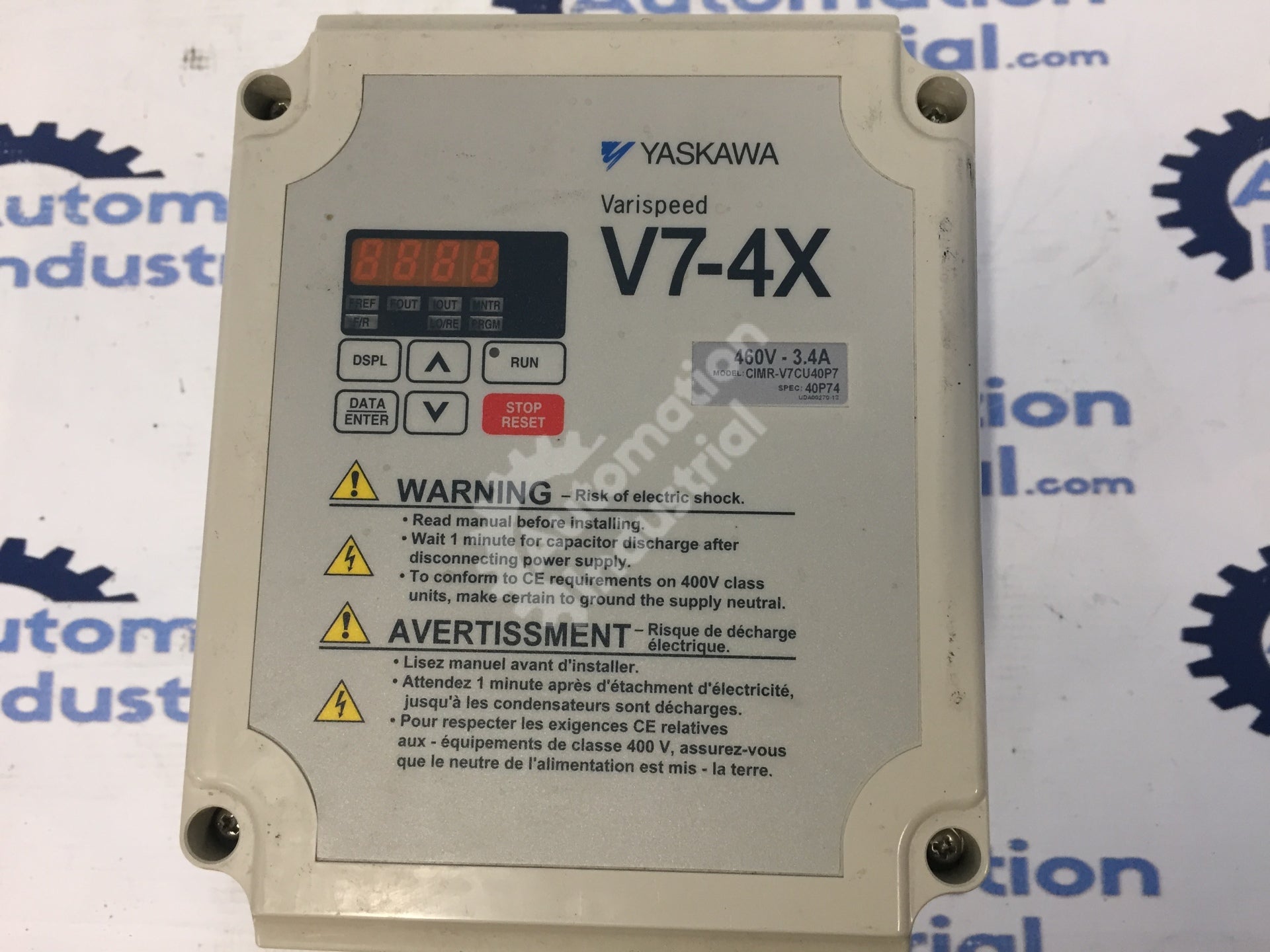 Yaskawa CIMR-V7CU40P7 V7-4X Drive