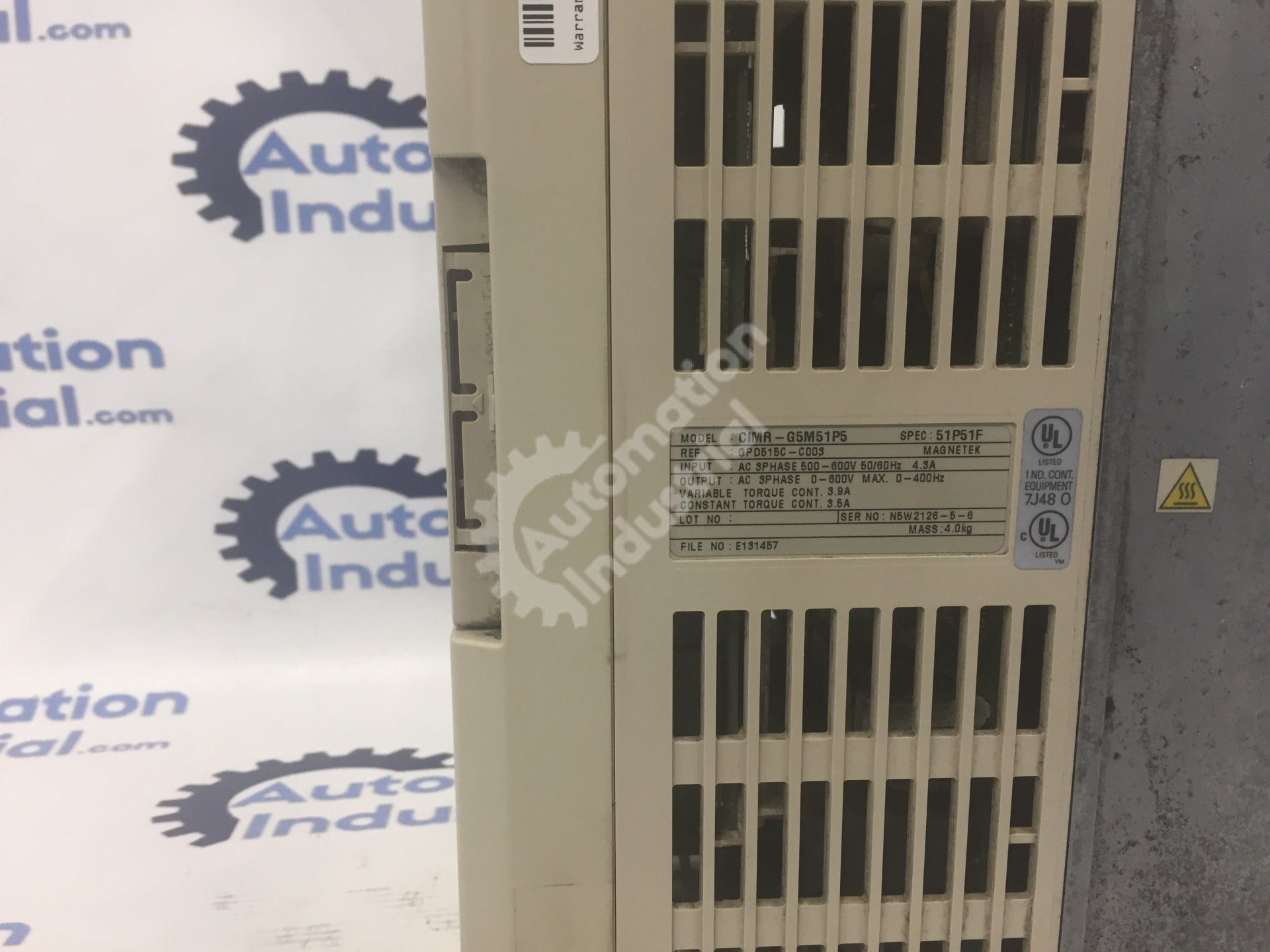 Yaskawa CIMR-G5M51P5 AC Drive GPD 515/G5