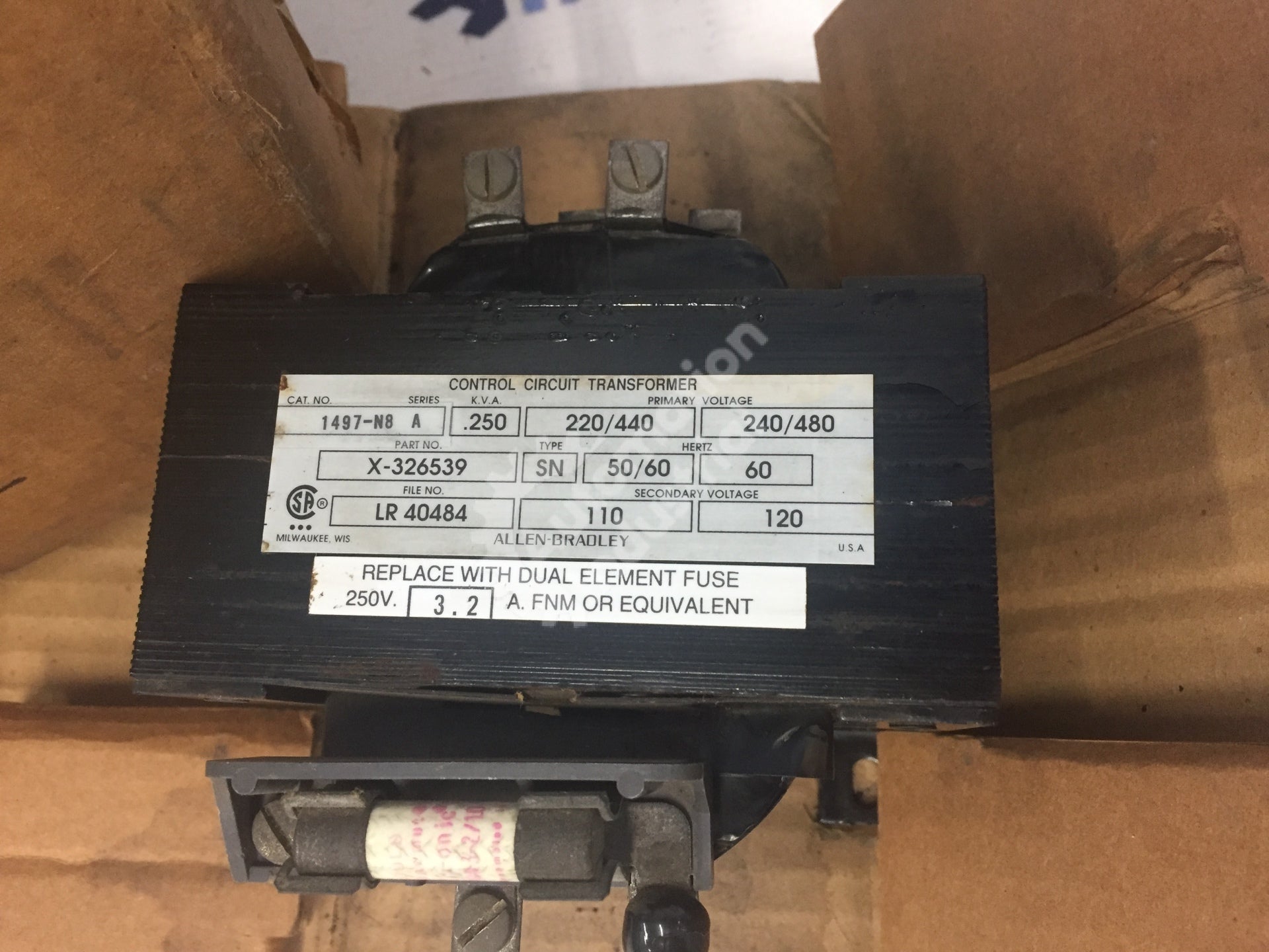 Allen Bradley X-326539 Control Circuit Transformer