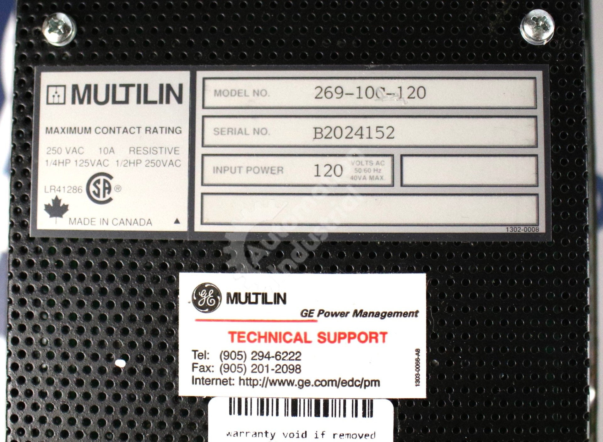 269-10C-120 by GE Fuji Multilin 269 Motor Management Relay New Surplus