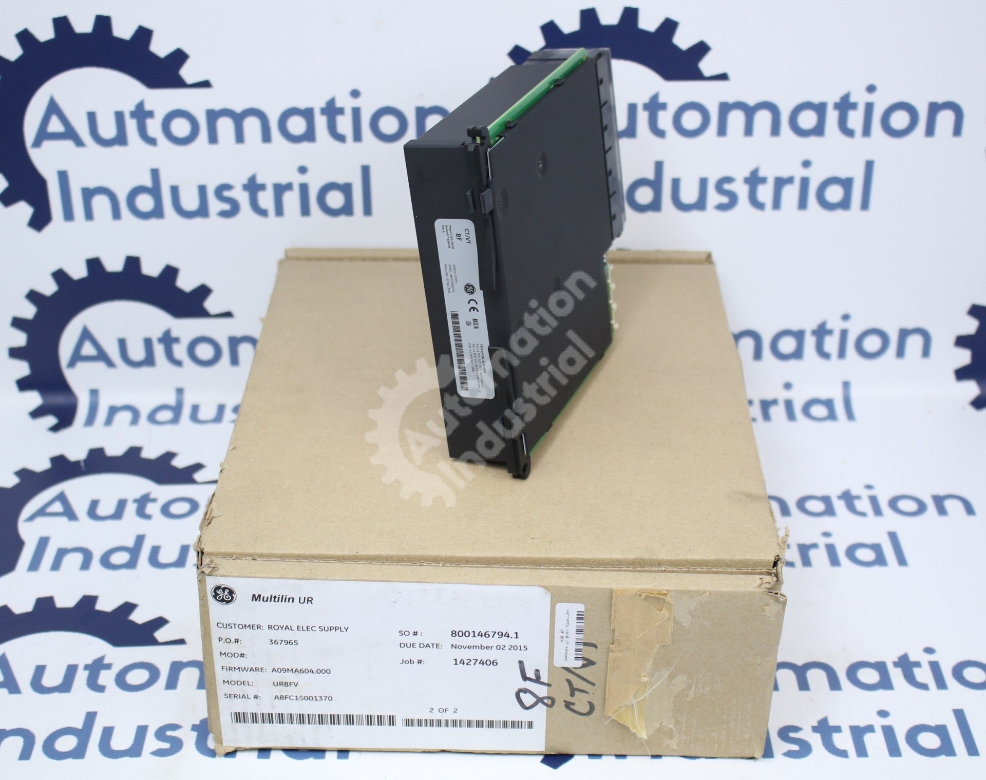 GE Multilin UR 8FH UR-8FH Universal Relay Current Transformer Voltage Transformer Module New Surplus Factory Package